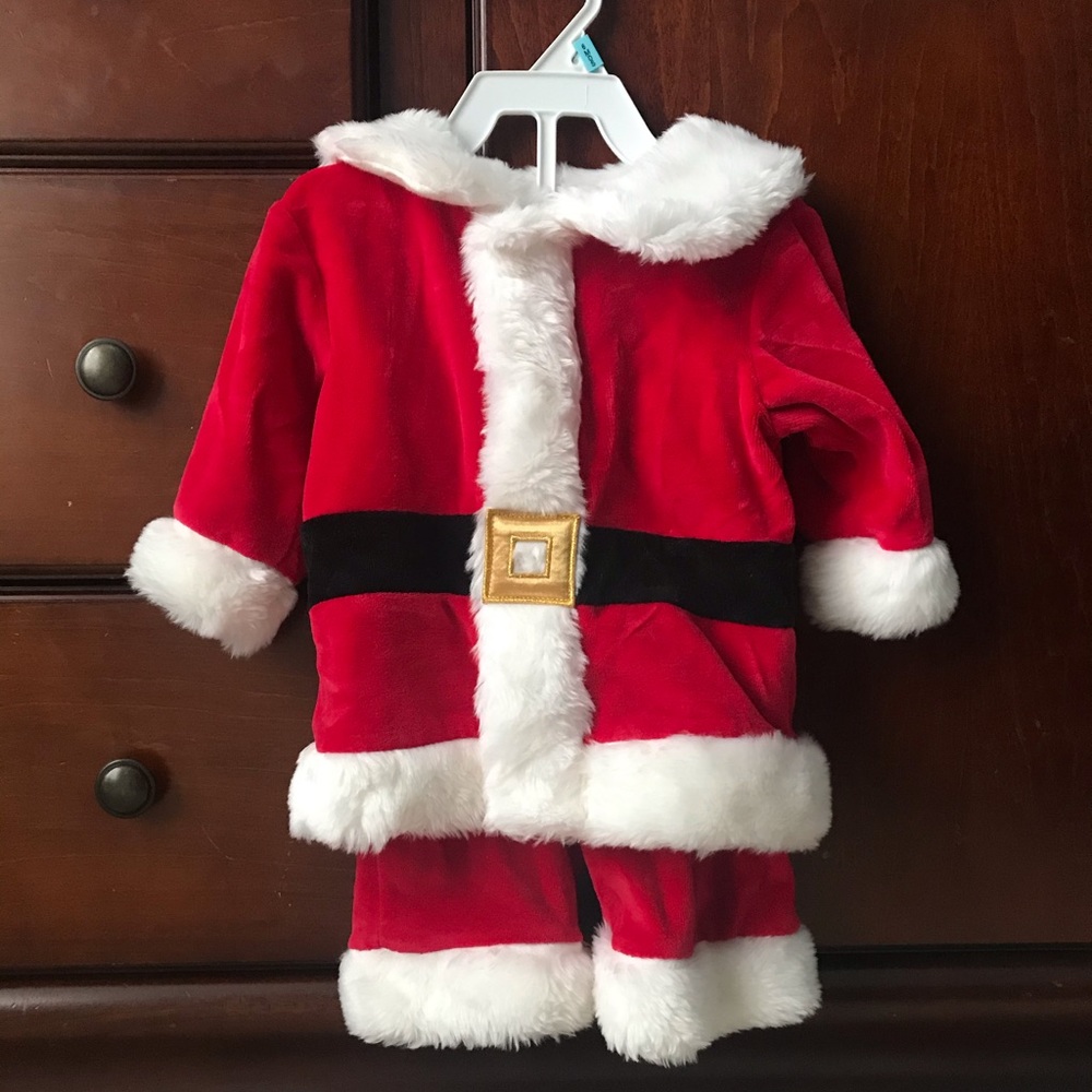 miniwear Red and White Santa Kids Matching Set